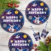 Space Party Tableware Set for 4 Years, Space Birthday Decoration,