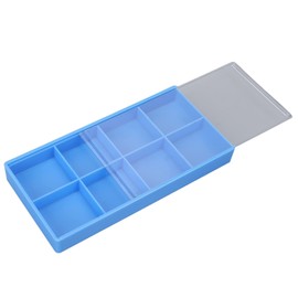 Watch Parts Organizer, Plastic 8 Grids Storage Box Tool Plastic Organizer Box with Adjustable Diviers for Beads Crafts Jewelry,Container Tool for Fishing Hook Small Accessories