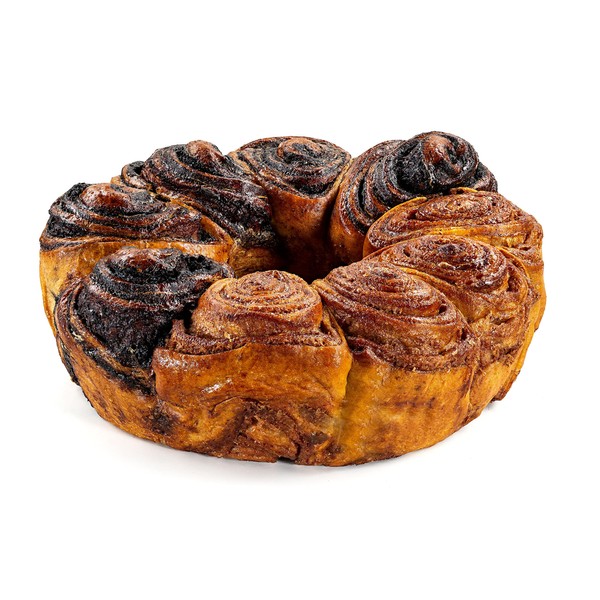 Chocolate N Cinnamon Babka Cake | Valentine's Day Gourmet Cookies Gift | Heavenly Food Gift | Kosher & Nut Free | Holidays, Birthdays, Corporate Gift or Sympathy | Wife, Spouse, Daughter, Friend- 2 lb Cake-Stern’s Bakery
