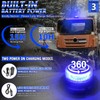 OPL5 Remote Control Beacon Light, Rechargeable Wireless Blue Flashing Lights
