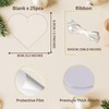 Uniqicon 25Pcs 3mm Clear Acrylic Heart Ornaments, Acrylic Flat Baubles