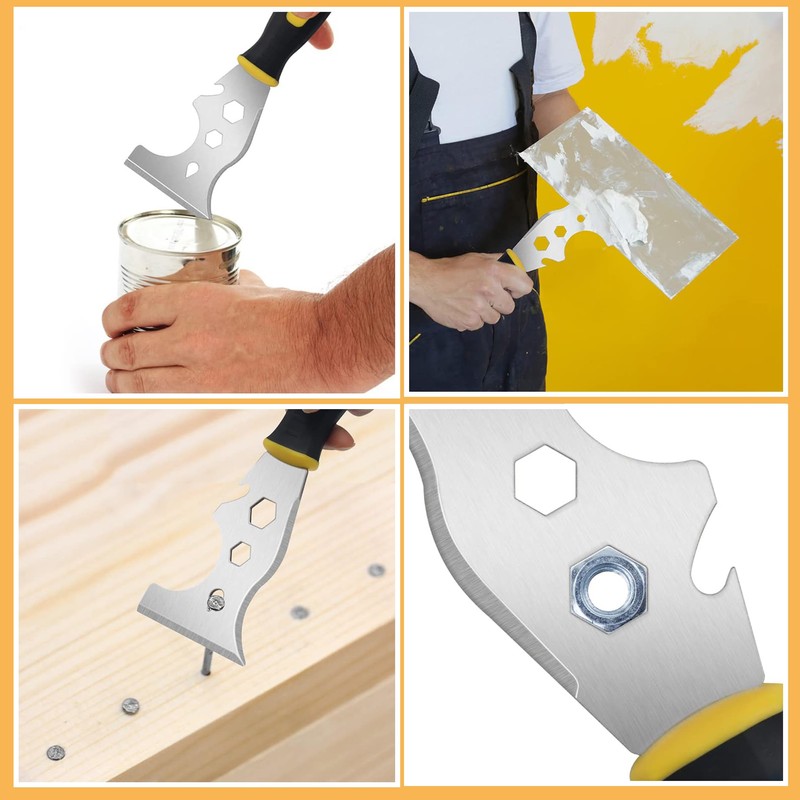 Scraper Tool, Multifunctional 13 in 1 Stainless Steel Scraping Putty