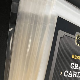 (1pk of 100) Cardboard Gold CBG Graded Card Pro Sleeves Next Generation Archival Protection PRO Sleeves Keeps Graded Sports and Gaming Cards Ultra Protected