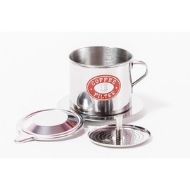 Vietnamese Coffee Filter Press. Screw Down Insert. Dripper Mechanism. Made in Vietnam. Sizes S-XL in 1 or 2 Pack (1, Medium (8 oz))