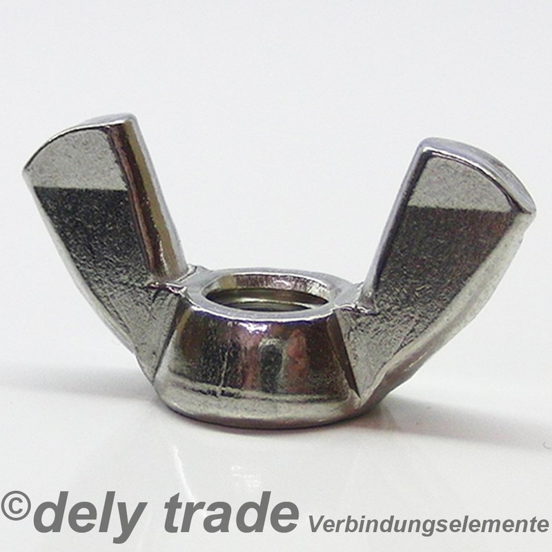 Wing Nuts M8 American Shape Similar to DIN 315 Stainless