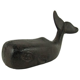 Treasure Gurus Heavy Cast Iron 3D Sperm Whale Doorstop Nautical/Sea Life/Beach House Door Decor
