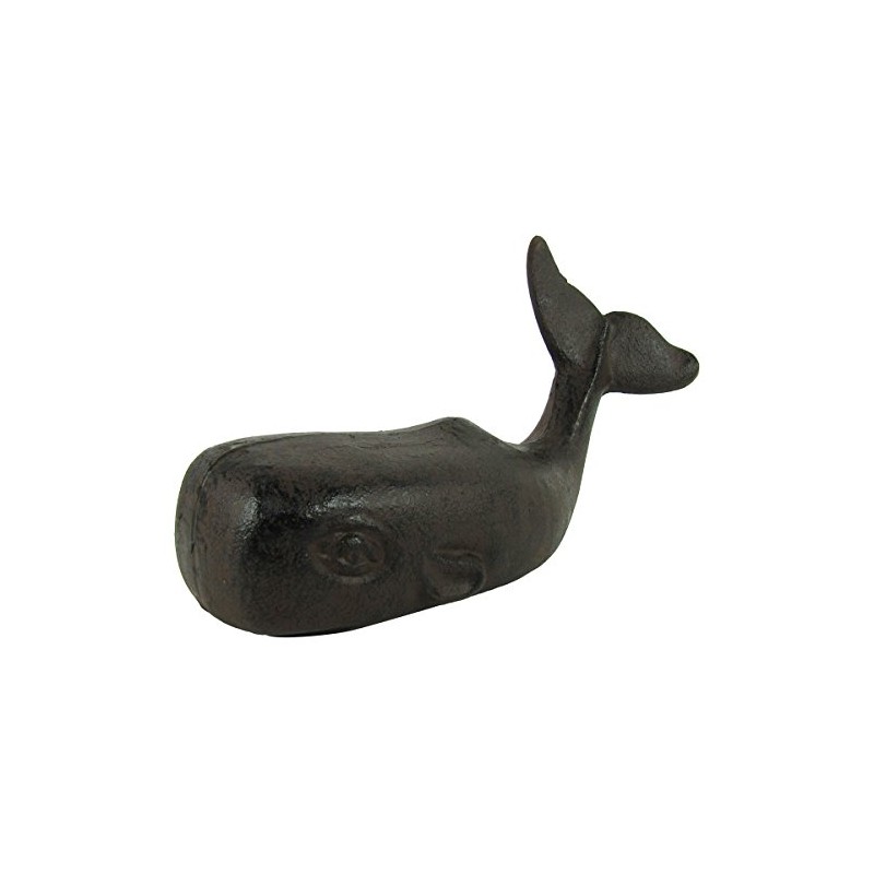 Treasure Gurus Heavy Cast Iron 3D Sperm Whale Doorstop Nautical/Sea