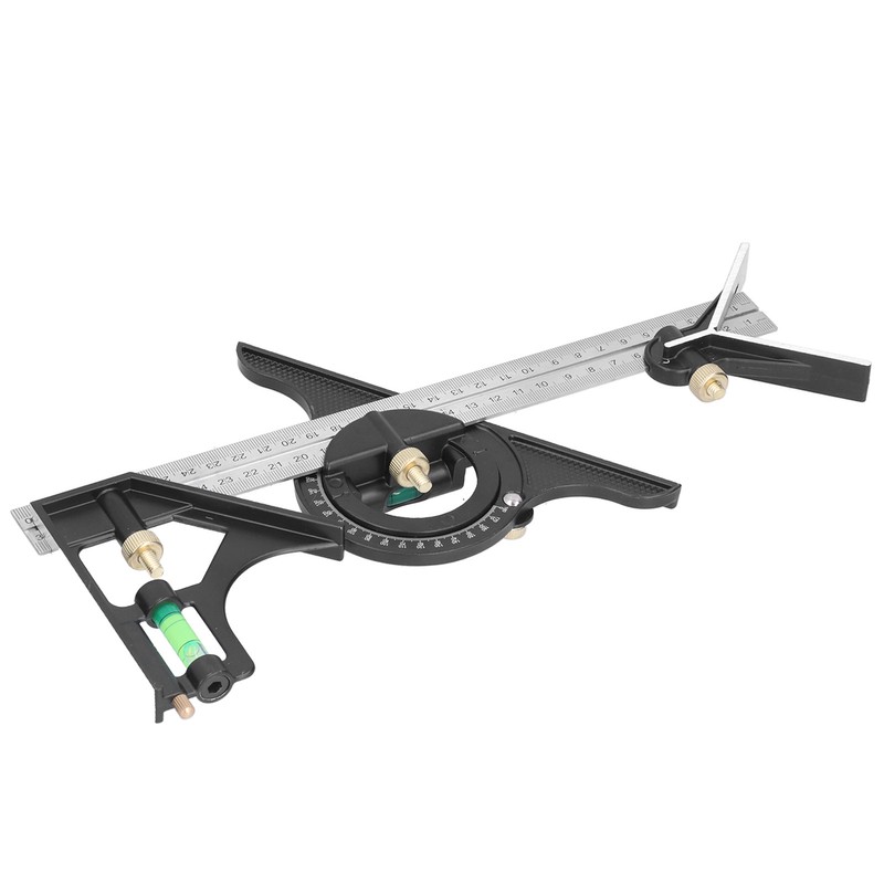 Combination Square Aluminum Alloy Stainless Steel Measuring Tool for Angle