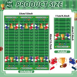 100PCS Football Party Napkins 3 ply Football Touch Down Paper Napkins Disposable Hand Towels for Bathroom Kitchen Lunch Dinner Napkins for Football Sport Game Day Party Supplies Decorations