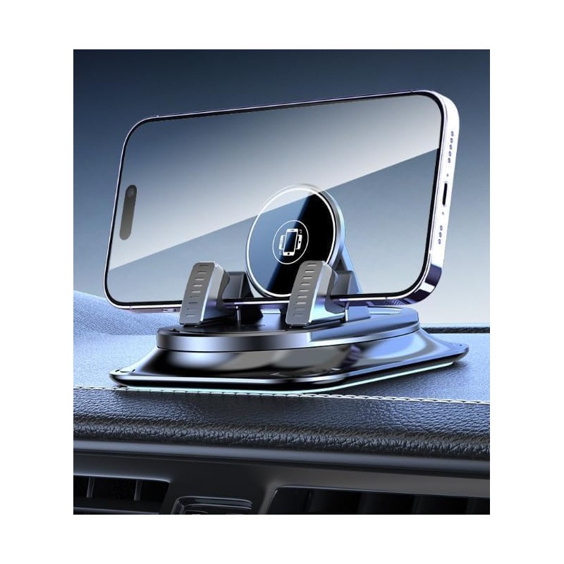 New 360°Dashboard Car Phone Holder,Dashboard Phone Holder with Vacuum Suction