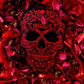 Malagna Cosmetics Paleta de Sombras de ojos 9 colores Mictlán Calavera ultra pigmentadas (Mictlanci, Normal)