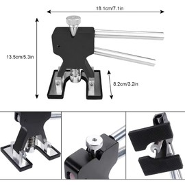 Dellen Reparatur Ausbeulwerkzeug Set, Paintless Auto Dellen Reparatur, mit Golden Dent Lifter und 18 stücke Klebstoff Puller Tabs, für Waschmaschinen, Kühlschrank und Hagelschäden
