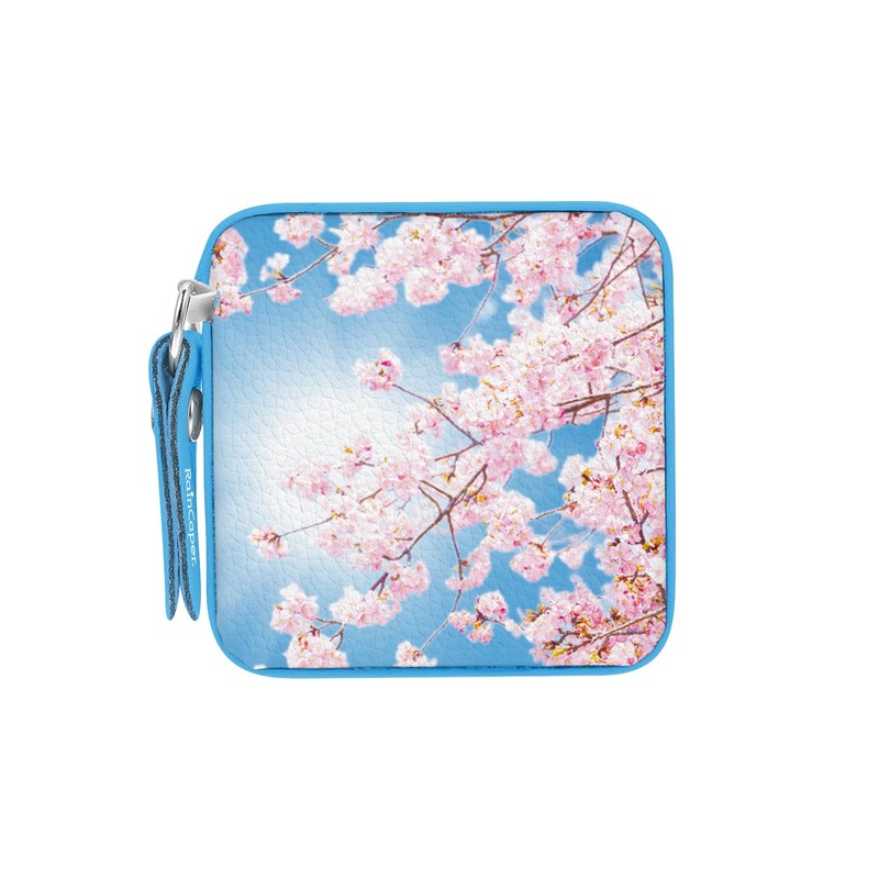 RainCaper Cherry Blossoms Compact Retractable Tape Measure - Portable Dual-Sided