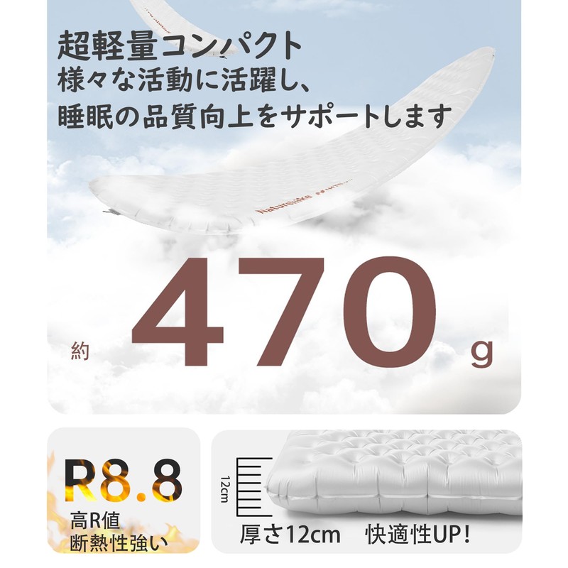 Naturehike [Thickness 4.7 inches (12 cm), High R Value 8.8