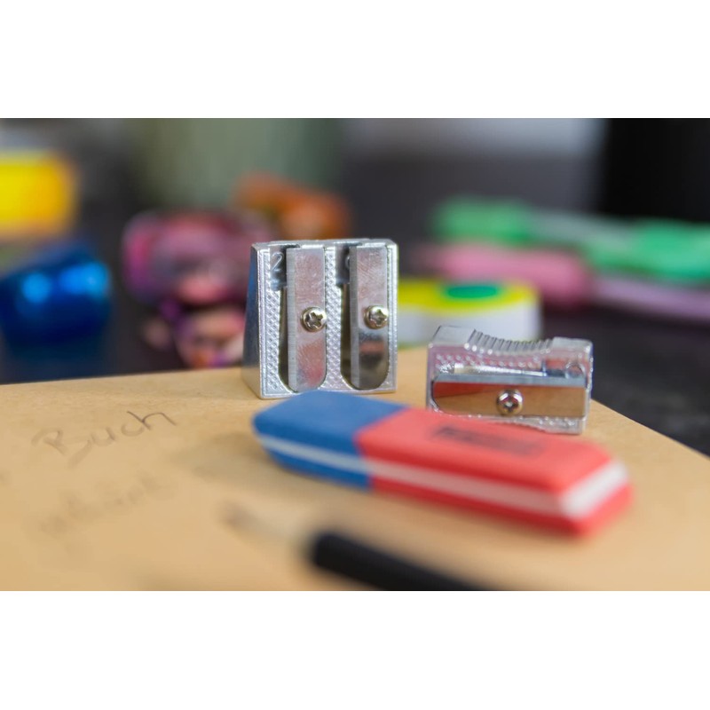 IDENA 522073 Rubber and Pencil Sharpener Set of 2