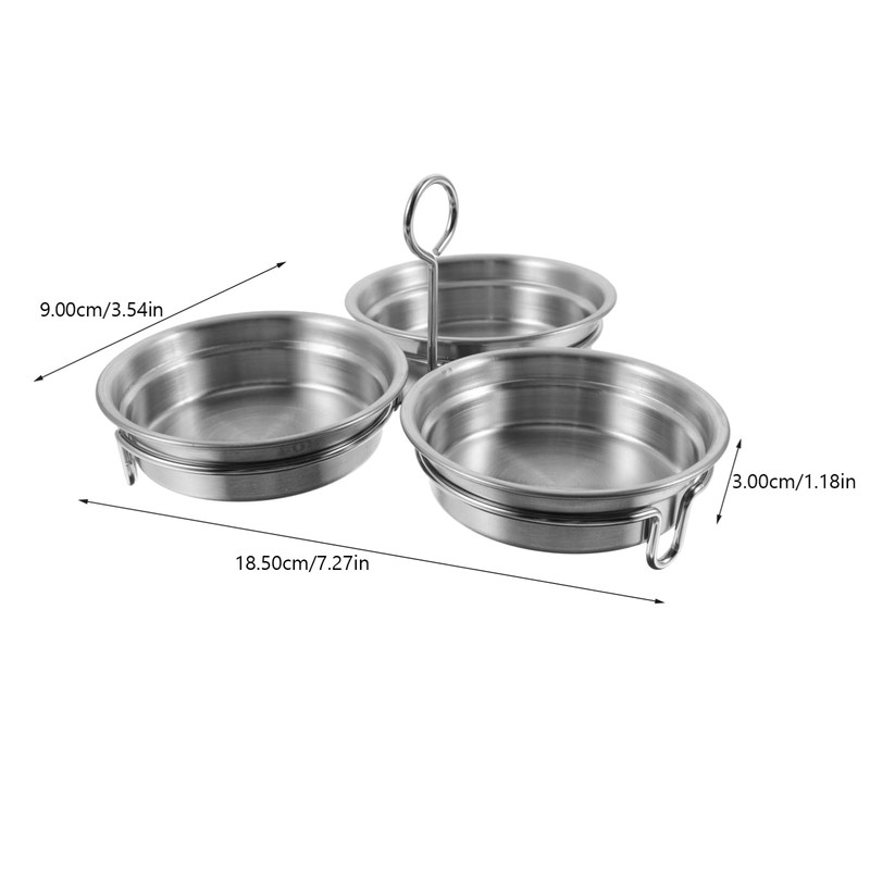 OKUMEYR Egg Mold and Poacher Set with Handle 2-Piece Stainless