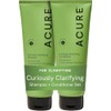 Acure Curiously Clarifying Shampoo & Conditioner Set, Vegan, 236ml, 2-Pack