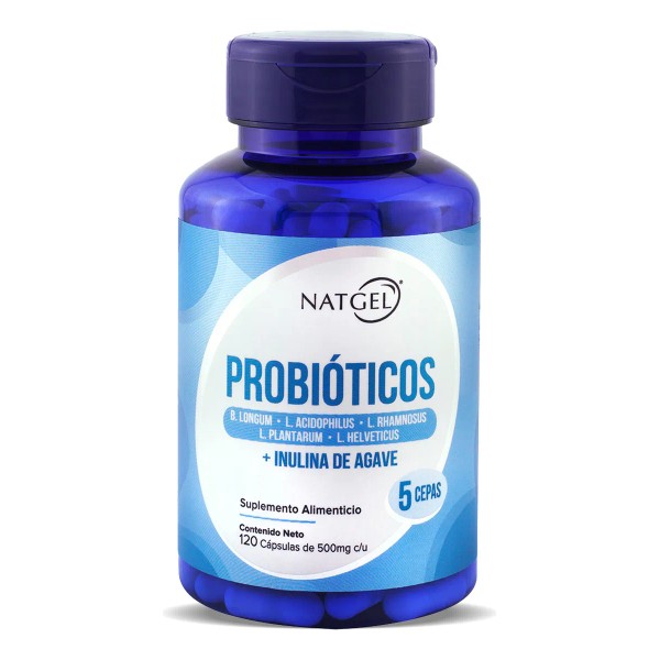 Probióticos + Prebióticos | 120 Capsulas | Natgel