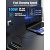 Hzevn 3-Port 2Pack 100W USB C Wall Charger Block,Multi USB