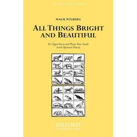 All things bright and beautiful: Vocal score (piano 4 hands version)