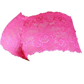 aishani Men's Breathable Lace Underwear Briefs For Men Daily Wear,Medium Hot Pink