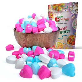 NY Spice Shop Heart Shaped Candy for Valentines Day Gifts - 1 Pound Heart Candy - Valentines Candy Variety Pack - Sweet Tarts For Valentines Day Goodie Bags - Sweet Heart Valentines Snacks