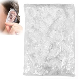 YJRUNFU Ear Cap, Ear Cover, Disposable, Transparent Ear Cap, Hair Dye, Hair Dye, Gray Hair Dye, Ear Cap, Ear Protection, One Size Fits Most, Unisex, For Salons, Commercial Use, Beauty Salon, Beauty