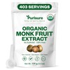 Organic Monk Fruit Sweetener, 125g (4.41oz), No Fillers Pure USDA