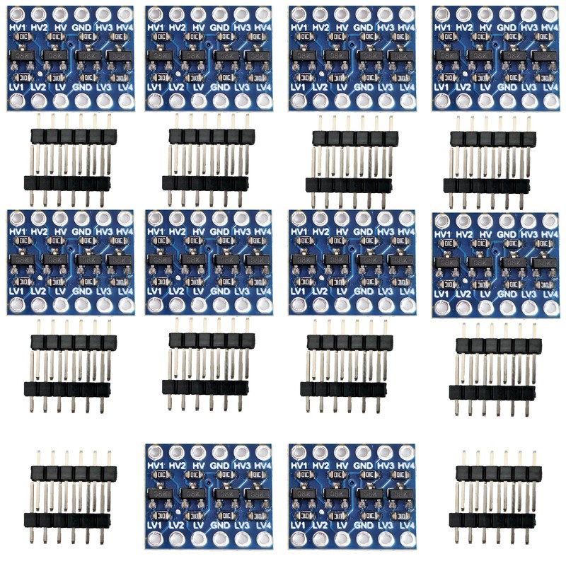 10 PCS Logic Level Converter Module, 4 Channel IIC I2C