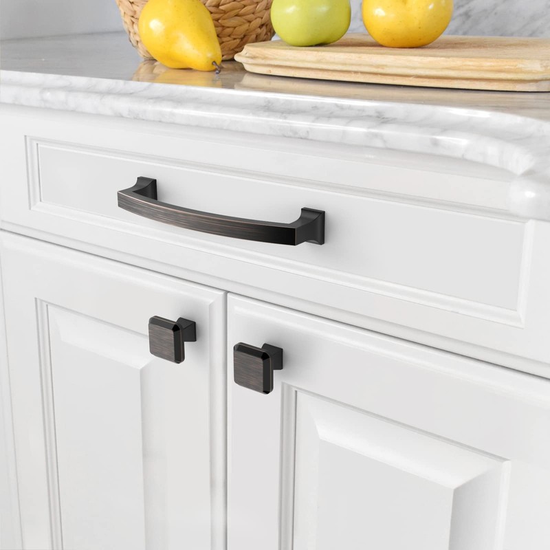 Amerdeco 10 Pack Oil Rubbed Bronze Kitchen Cabinet Knobs Cabinet