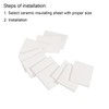 PATIKIL 5pcs Alumina Ceramic Sheet Cooling Pad Insulation Sheet for