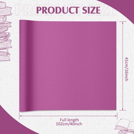 PerKoop Book Cloth for Book Binding 40 x 16 Inch Fabric Surface Paper Backed Bookcover Archival European Durable Strong Bookbinding Supplies Cover Books Album Scrapbooking (Purple)