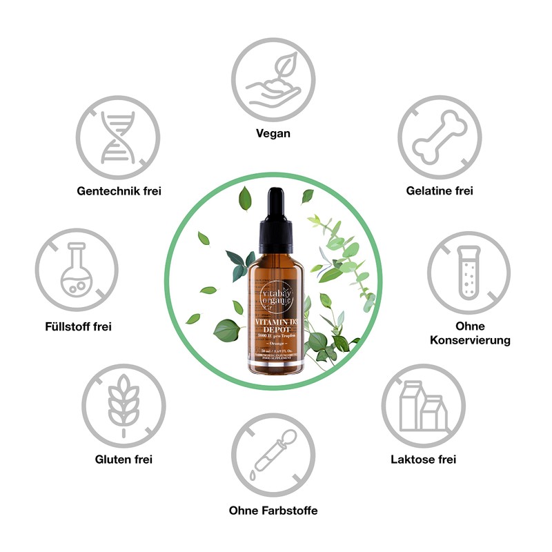 Vitabay Vitamin D3 Drops 50 ml | 1,500 Vegan Drops
