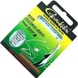 Gamakatsu LS-608 Trout Master Series 200 cm - 6 Trout Hooks, Hook Size/Line Diameter: Size 8 / 0.16 mm