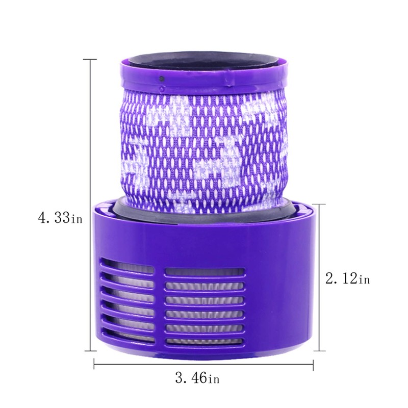 2 Pack Filter Replacement for Dyson Cyclone V10 Absolute Animal