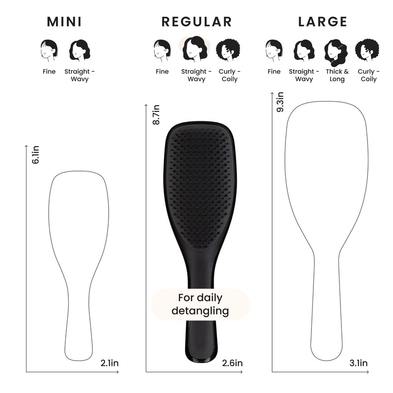 Tangle Teezer Ultimate Detangler Brush for Wet & Dry Hair,