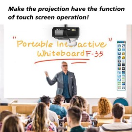Interactive Whiteboard System -Smart Whiteboard with Electronic Pen, Compatible with Long Focus Projection, for Home Office Classroom and Presentation, Only for Windows