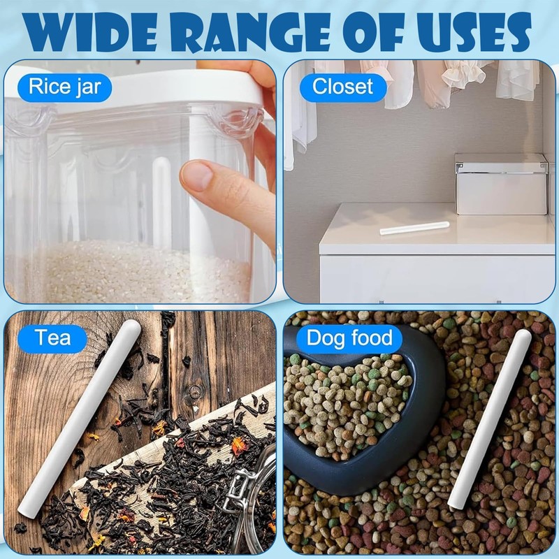 Mssor 7 Pack Diatomaceous Earth Drying Sticks - 15x1.5cm, Moisture
