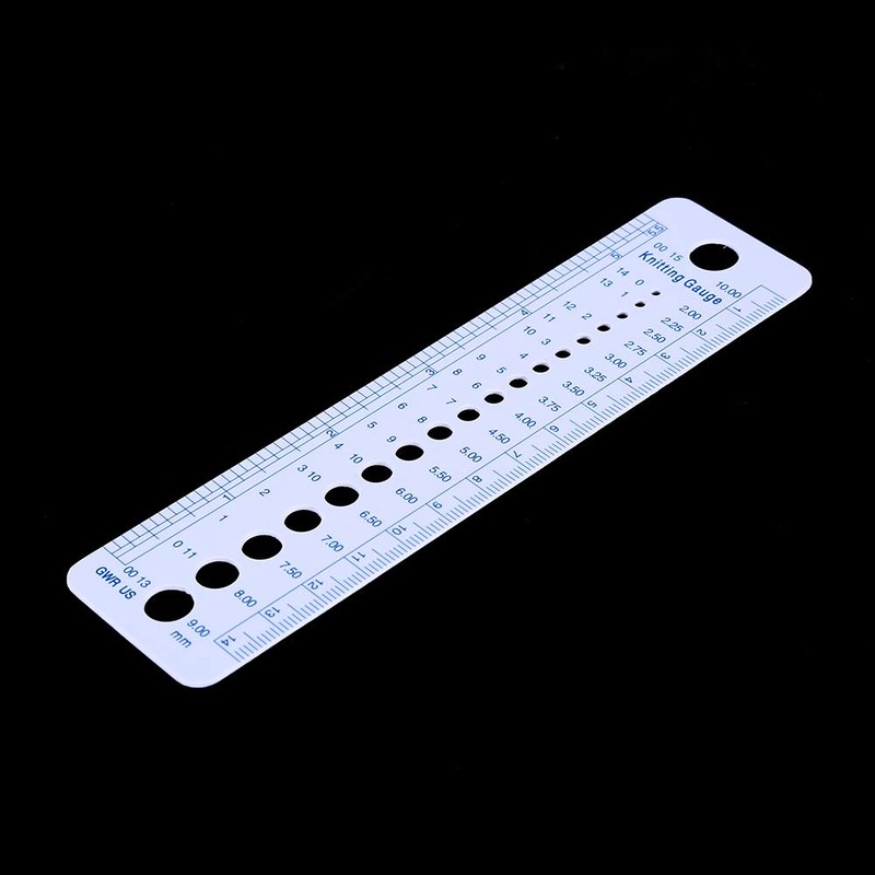 Knitting Gauge Ruler for Accurate Needle Sizing Knitting Gauge Knitting