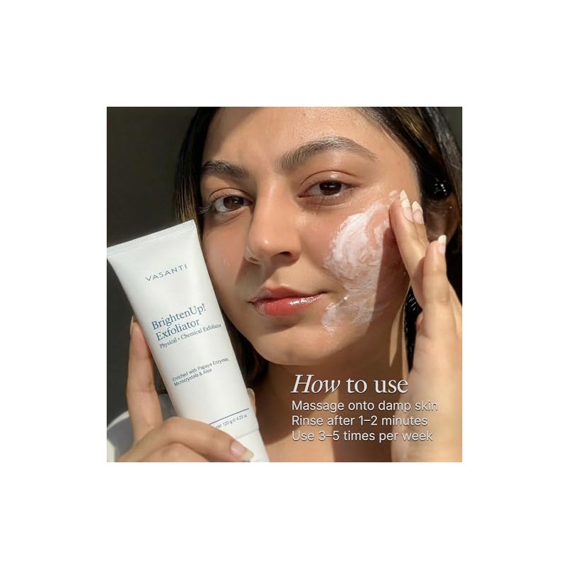Vasanti Brighten Up Enzymatic Face Rejuvenating Exfoliator Original Size (120g)
