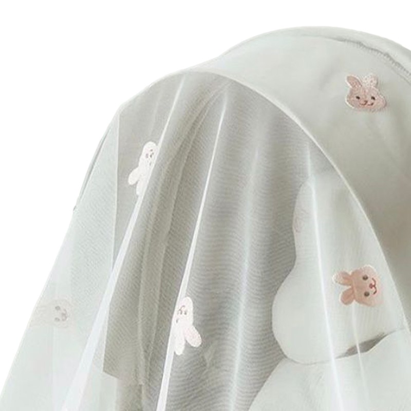 Stroller Wind Shade Breathable Cartoon Pattern Adjustable Universal Mesh Stroller