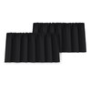 Yakamok 18 Inches Long Blackout Curtain Valances for Kitchen Windows