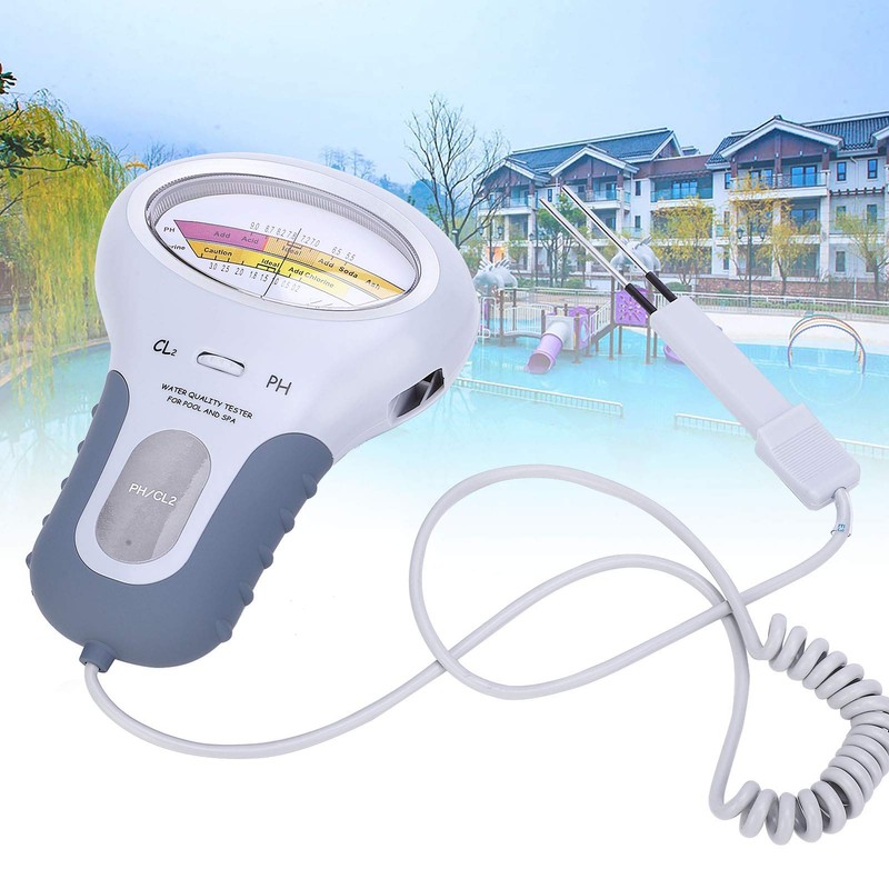 Chlorine and pH Meter Swimming Pool Tester Cl2 Level Meter
