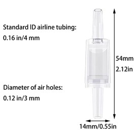 Bxian 10PCS Aquarium Air Pump Plastic Check Valves 5.4cm Fish Tank Accessories Hardware Tap Pet Supplies