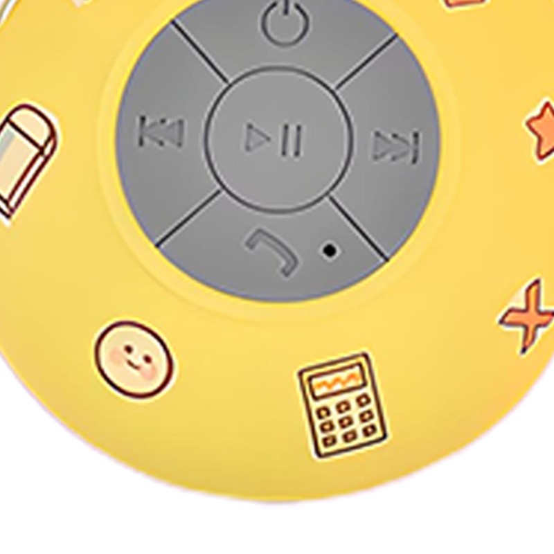 Portable Wireless Speaker - Suction Cup Speaker - Water-Resistant Wireless