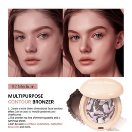 Foundation-Fair Shade, Color Correcting Buildable Light to Medium Coverage Baked Foundation for Mature Skin, Long Lasting Mineral Powder foundation - Based Formula (Medium, One Size)