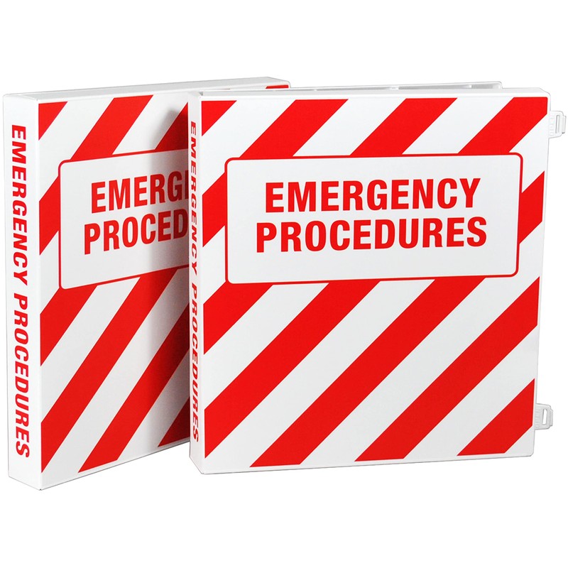 UniKeep Emergency Procedures Binder - 1.5 Inch Spine - with