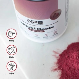 Liquid Beet Powder Cherry Berry Flavor for Blood Pressure Support Circulation Booster Heart Health Energy Recovery Dietary Supplement