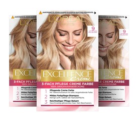 L'Oréal Paris Excellence Cream Pack of 3 x 268 g