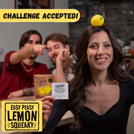 HUCH! Easy Peasy Lemon Squeaky Party Game, Ages 12 and Above, You Can Cheer Your Fellow Players